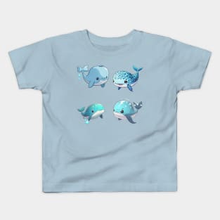 Cute whales - Stickers pack Kids T-Shirt